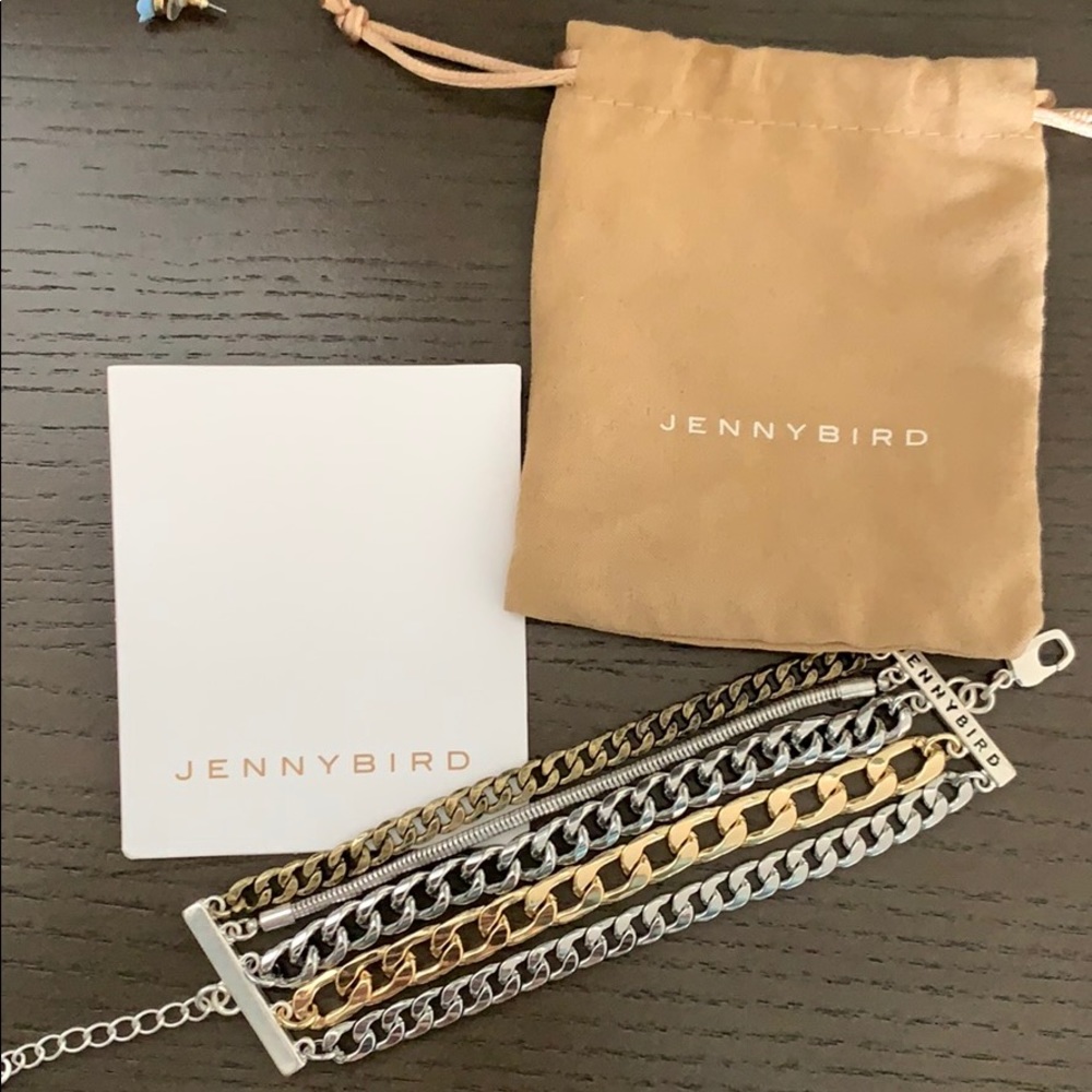 Jenny Bird NWT Austin Cuff Chain Bracelet